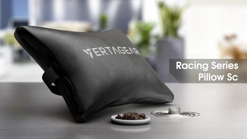 VERTAGEAR Racing Series Antibacterial Memory Foam Pillow Sc Black NEW SEALED🔥