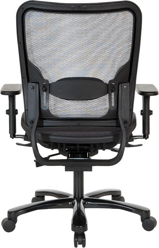 Space Seating 75 Series Big & Tall Ergonomic Office Chair, 400 lb Limit, Black gallery