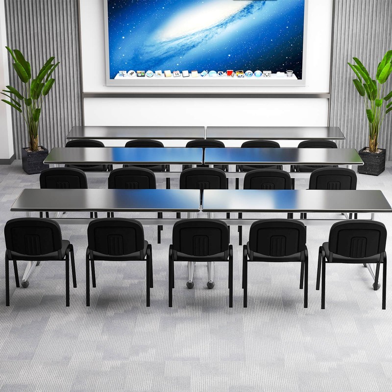 15 PCS Office Guest Chair Stackable Reception Chair Waiting Conference Room gallery