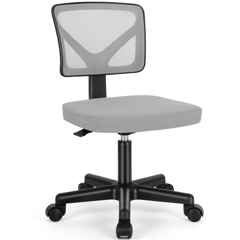 Small Desk Chair, Ergonomic Low-Back Mesh Rolling Work Swivel Chairs with Whe...