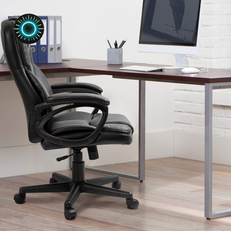 Serta Big & Tall Office Chair Bonded Leather Black FREE SHIPPING gallery