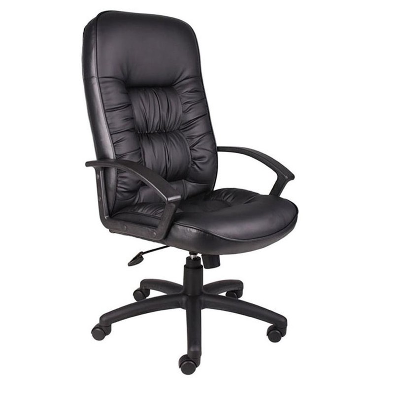 Scranton & Co LeatherPlus High Back Executive Chair with Tilt Lock in Black gallery