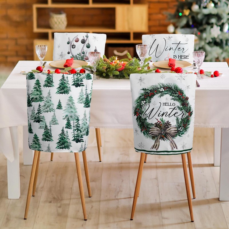 FuWeave 6 Pcs Winter Wonderland about 20 x 24 inches/ 50 x 60 cm, As Picture gallery