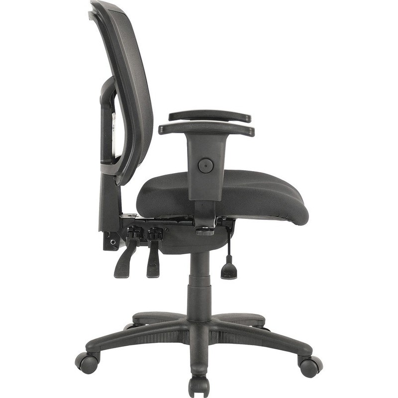 Lorell ErgoMesh Series Managerial Mesh Mid-Back Chair With Armest. gallery