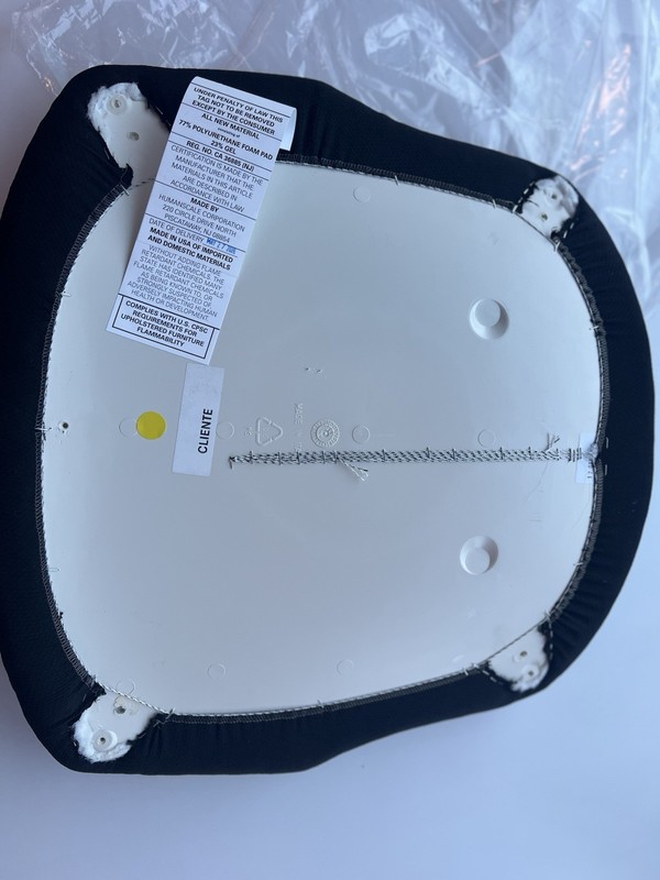 Humanscale Freedom Chair Replacement Seat Cushion Cords 4 Black- Gel Seat- New gallery