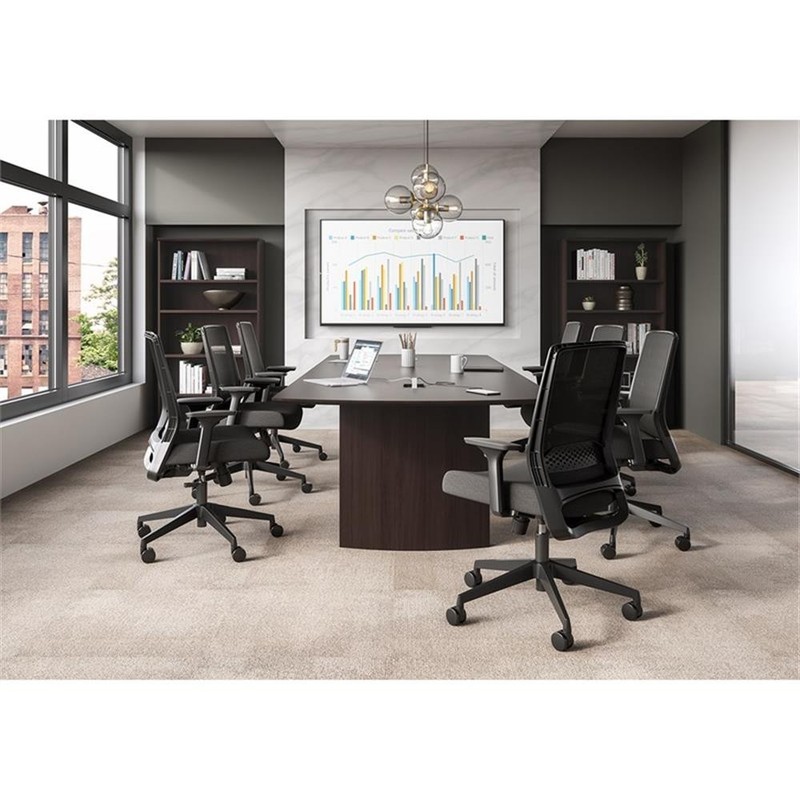 Pemberly Row Modern / Contemporary Basic Task Chair in Black gallery