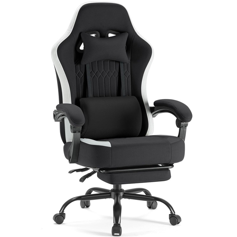 Gaming Chair with Linkage Armrests, Video Game Chairs with Pocket Spring Cush…