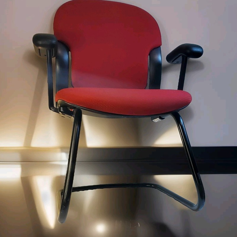 (4) Vintage Herman Miller Chairs Red Home Office Store MCM Shop Small Business