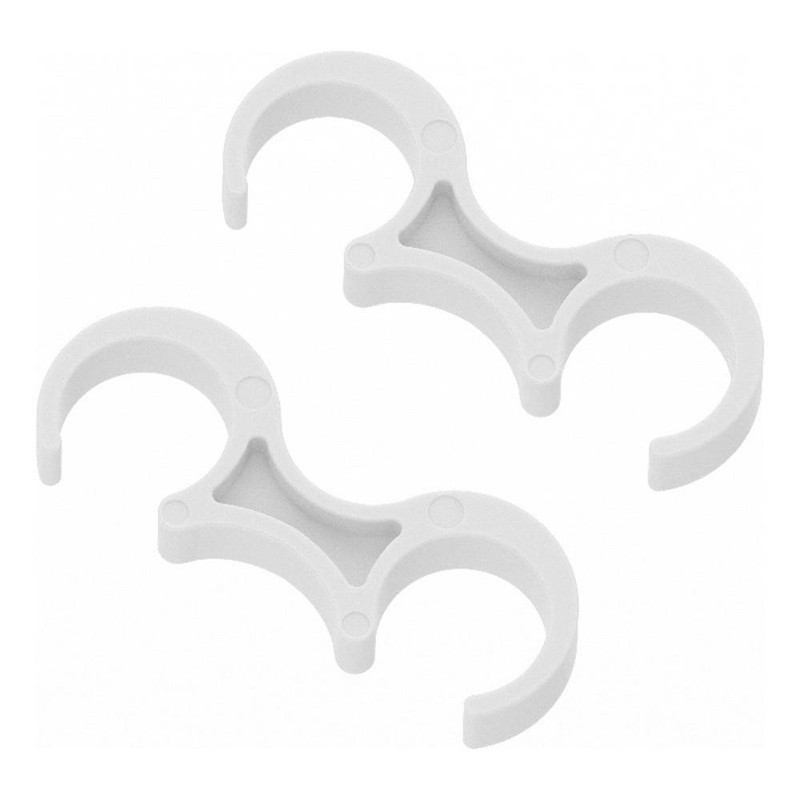White Wide Plastic Ganging Clips – Set of 2