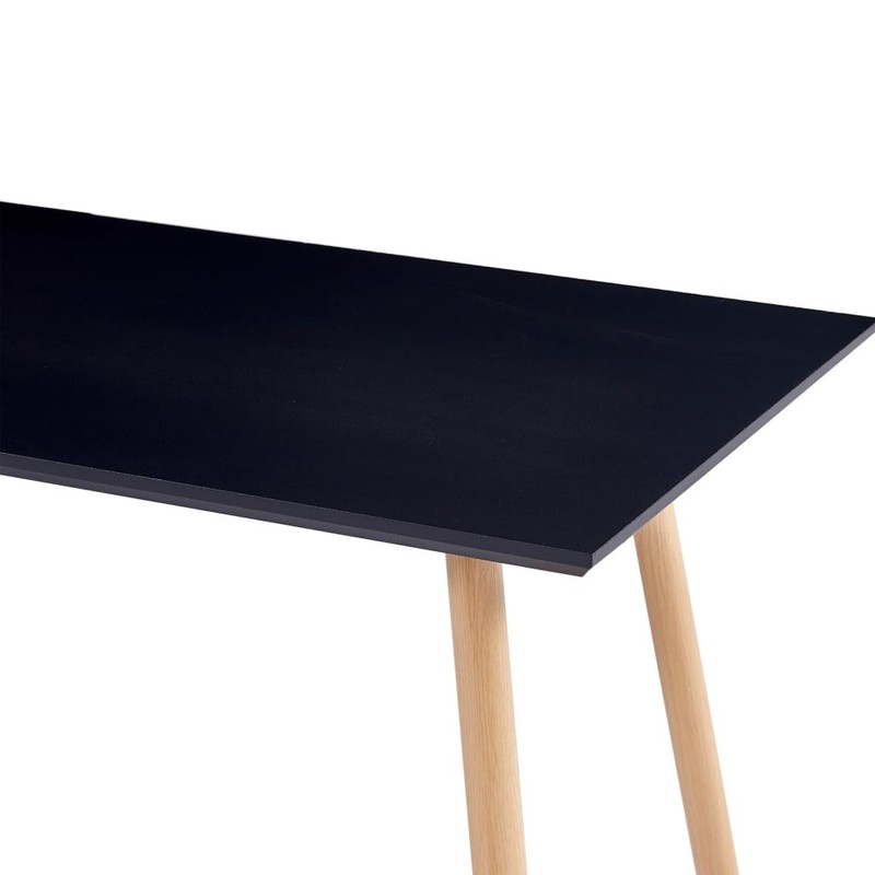 Dining Table Kitchen Table Dining Room Dinner Table Black and Oak MDF vidaXL gallery