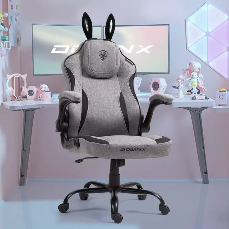 Zenpai Bunny Anime Ergonomic Gaming Chair Adjustable Headrest, & Padded Armrests