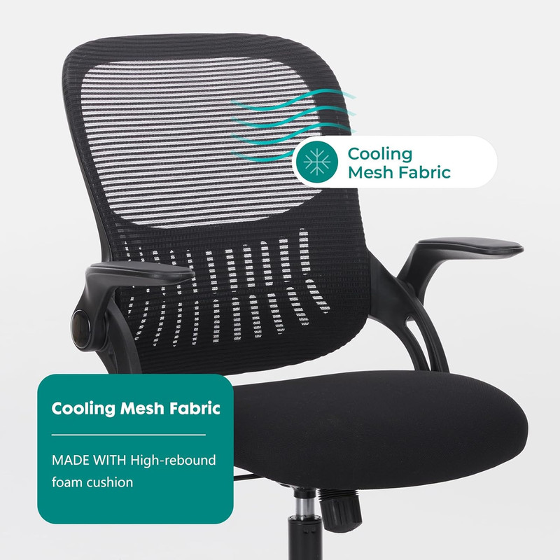 Silla oficina ejecutiva malla ergonomica respaldo medio ajustable soporte lumbar gallery