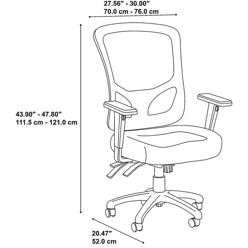 Maklaine Custom Comfort High Back Multifunction Mesh Office Chair gallery