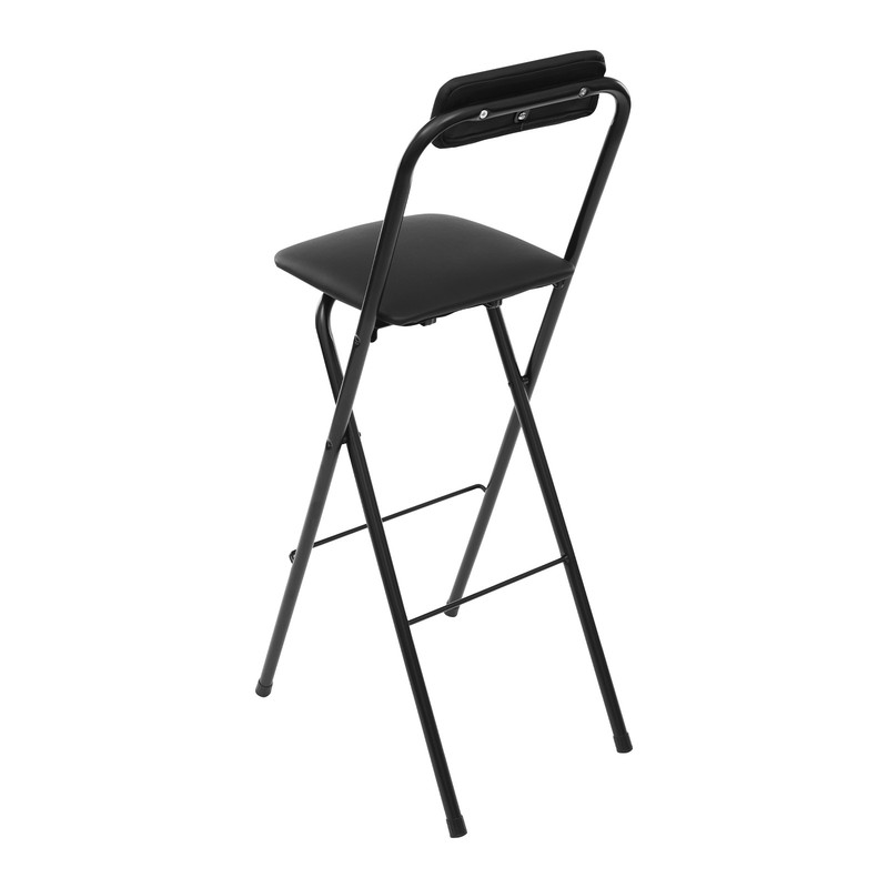 Foldable Bar Chair Tall Folding Chair Portable Folding Stool Impact Resistant gallery
