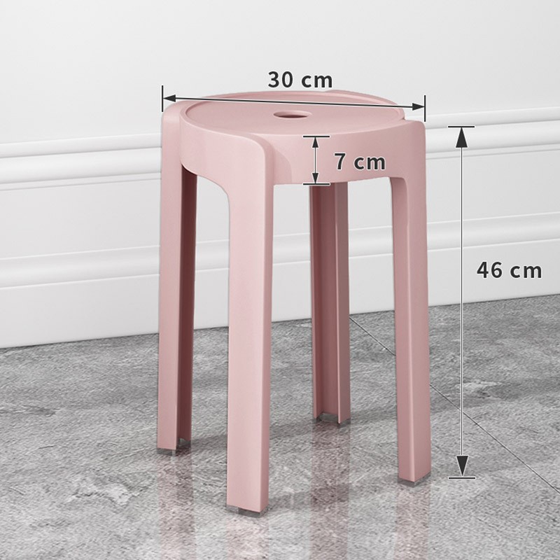 6PCS Plastic Bar Stacking Stools For Kids Students Classroom Home 330lbs Load gallery