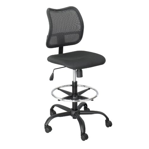 Safco 3395BL Vue Extended Height Mesh Chair Black 250 lb Capacity