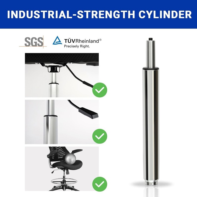 Rythalix 17-27 Gas Lift Cylinder 10 Stroke Bar Stool Drafting Chair