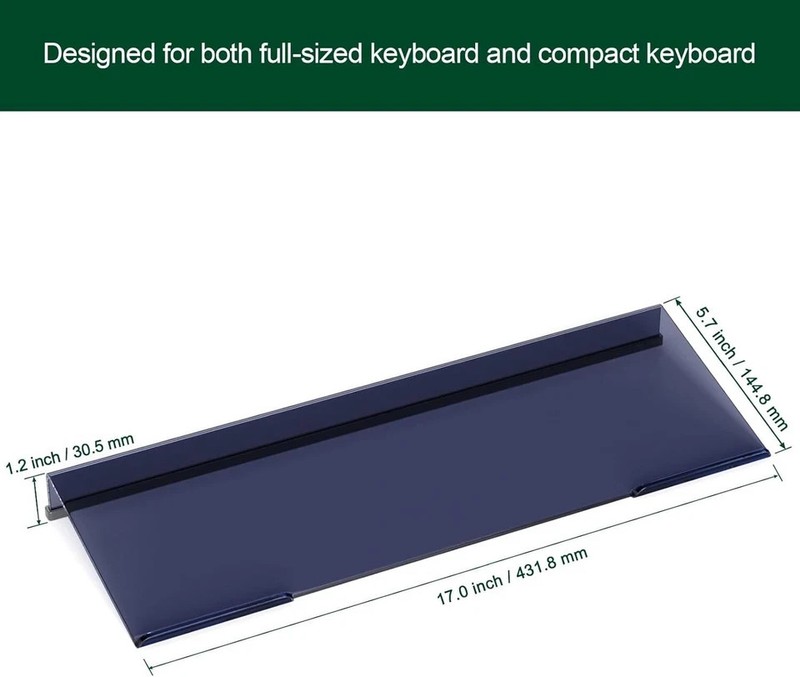 BOSSCASA Computer Keyboard Stand Holder - Ergonomic Acrylic Keyboard Stand fo... gallery