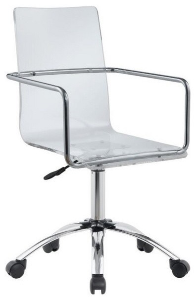 Acrylic Office Chair With Steel Base by Coaster by Coaster 801436