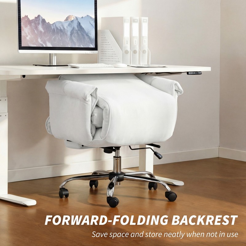 Executive Office Chair with Footrest, Reclining Swivel Computer Desk Chair gallery