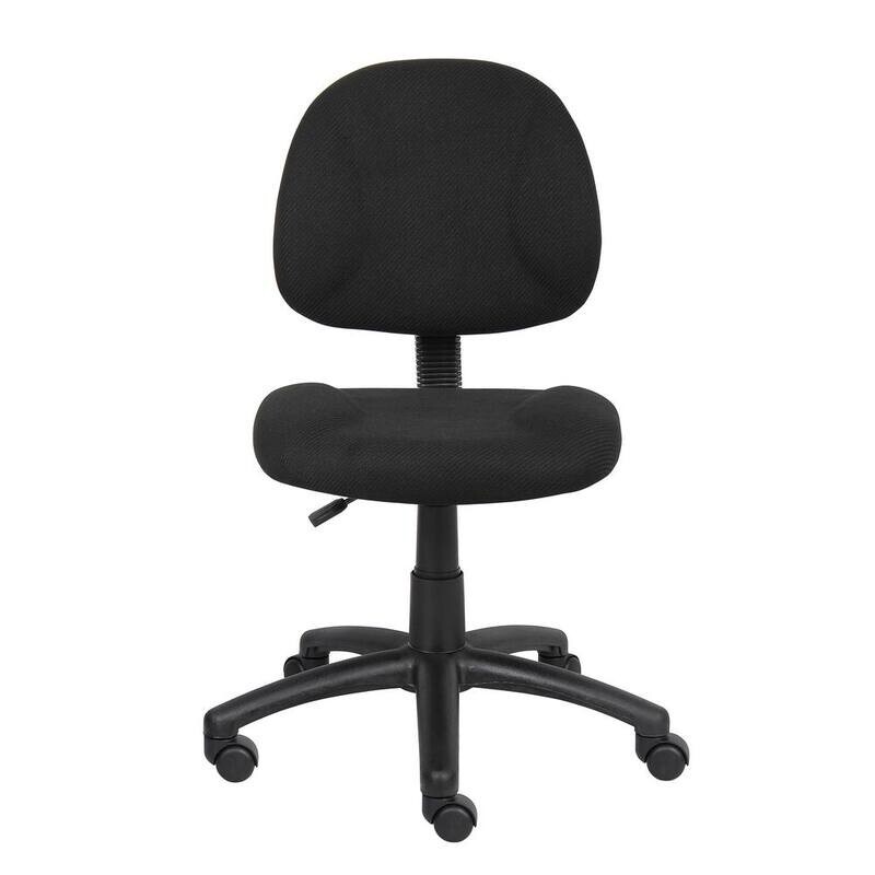 Small Office Desk Chair Adjustable Padded Seat Task Work Swivel Modern Black NEW gallery