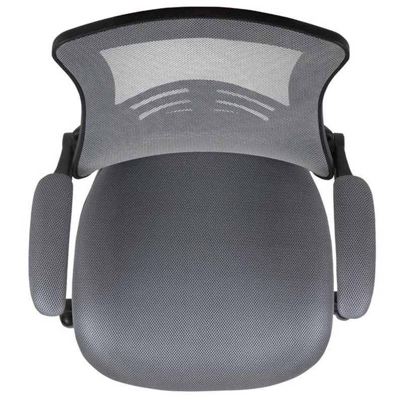 Pemberly Row Contemporary Mid Back Mesh Office Swivel Chair in Dark Gray gallery