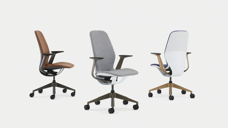 SILQ by Steelcase -open box (leap) Black fabric INK gallery