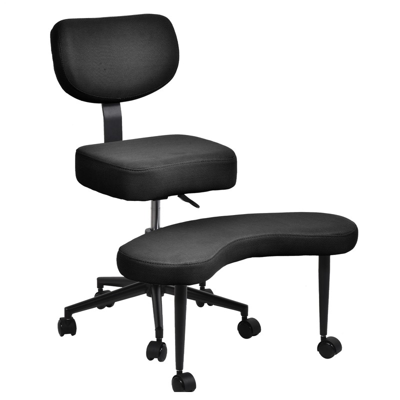 ADHD Chair With Height Adjustable Backrest, Criss Cross Desk Use With Footrest-