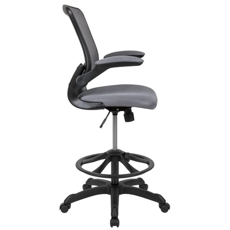 Flash Furniture Mesh Drafting Stool in Dark Gray gallery