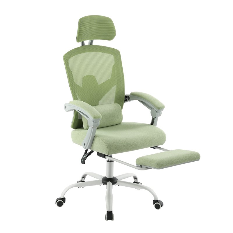 Office Desk Chair with Footrest Ergonomic Gaming Chair for Adults Computer Me…
