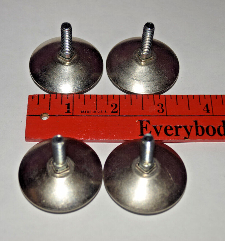 Lot of 4 Four Glide Slider Chair Stool Barstool Table Bar 1/4 x 20 NPT foot feet gallery