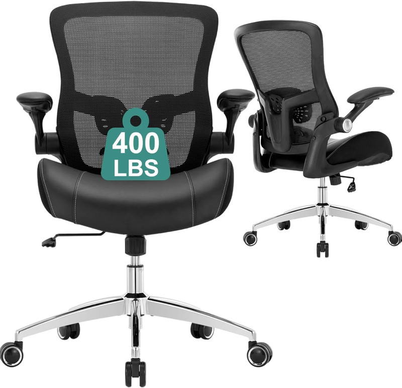Heavy Duty Big & Tall Office Chair 400lbs – Ergonomic with Lumbar Support