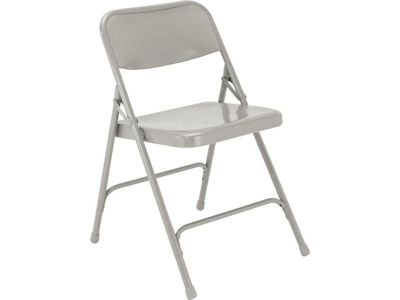 NPS 202 Premium All-Steel Double Hinge Folding Chair - Supports Up to 500 lb - 1 gallery