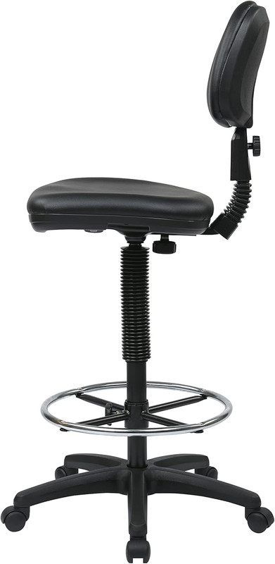 Office Star DC Series Adjustable Drafting Chair with Foot Ring and Sculptured Fo gallery
