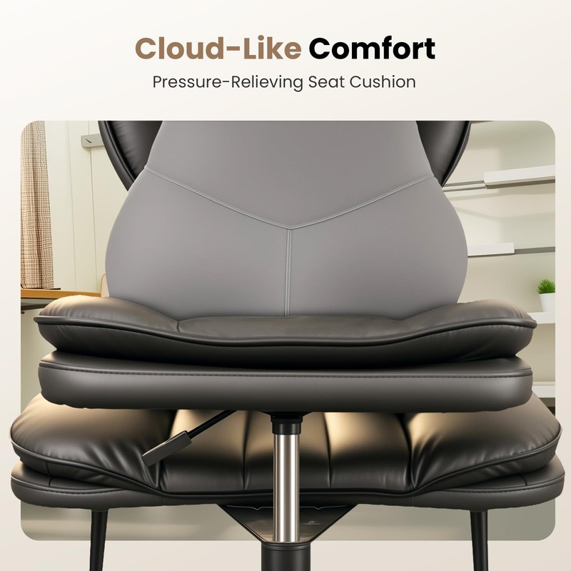 Cross Legged Office Chair, Ergonomic Cloud Criss Cross Desk Chair, Meditation... gallery
