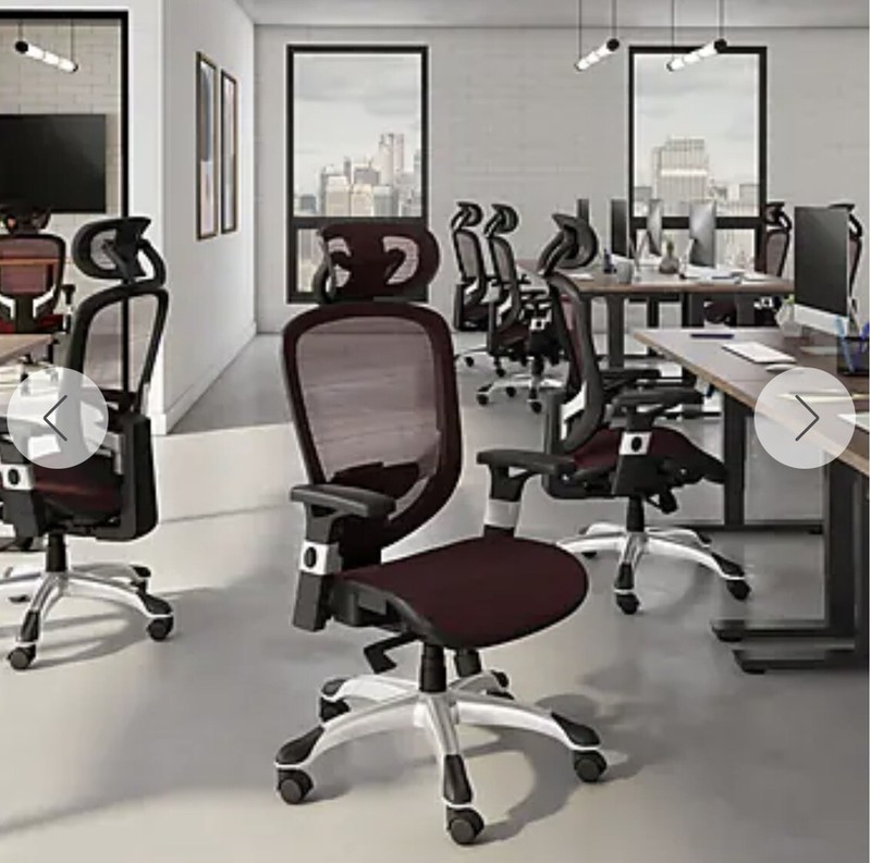 HYKEN CHAIR ERGONOMIC RED MESH SWIVEL TASK ADJUSTABLE OFFICE CHAIR-#UN59462V-NEW gallery
