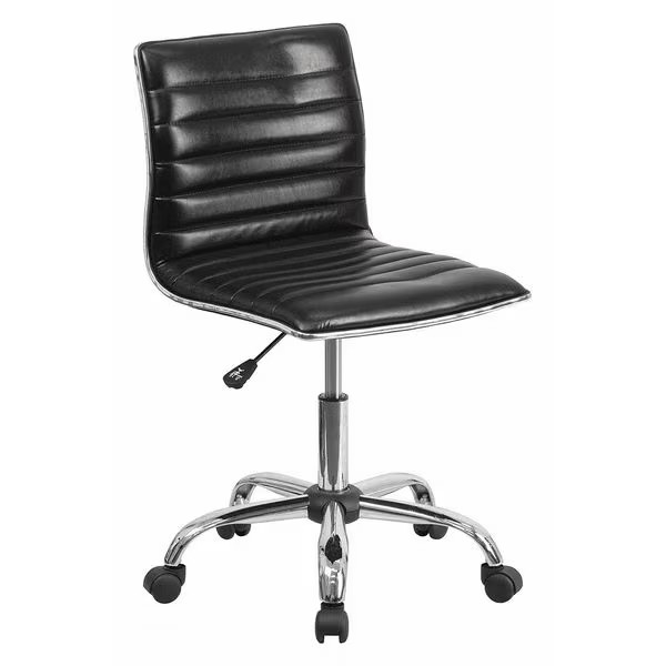 Flash Furniture Contemporary Chair, 18" to 23", Black DS-512B-BK-GG Flash