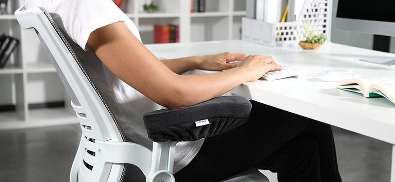 Arm Rest Pillow, 2021 New Size 11” Office Chair Armrest Cover Pads, Comfy Desk C gallery