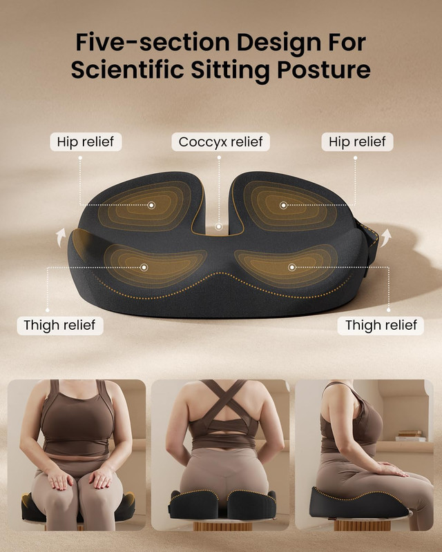 Flexer Pro Ergonomic Office Chair & SC Butterfly XL Cushion Comfort Set gallery