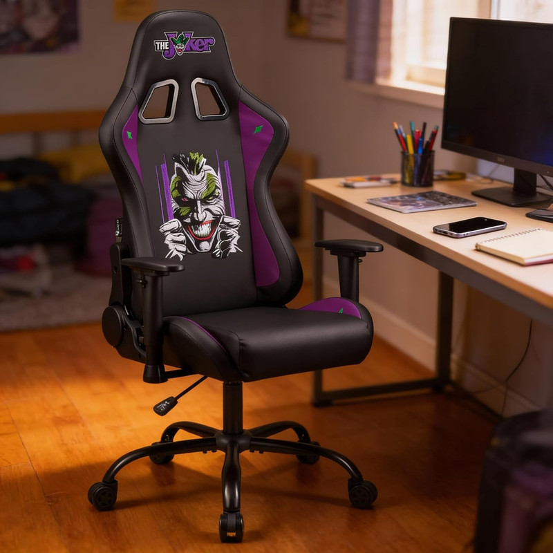 Joker - Gaming Chair or Office Chair, Adult Gamer Chair, Comfortable Seat, Integ gallery