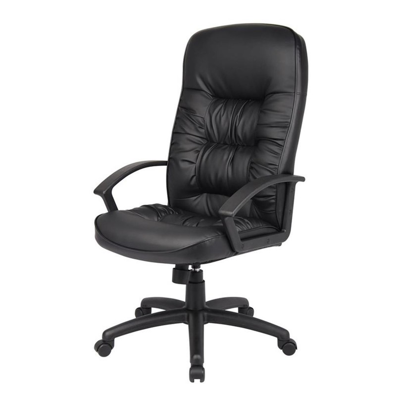 Scranton & Co LeatherPlus High Back Executive Chair with Tilt Lock in Black gallery
