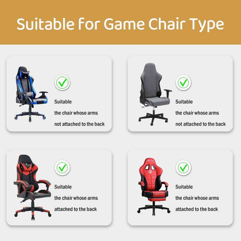 Gaming Chair Cover Universal Stretch Office Computer Racing Seat Cover Protector gallery
