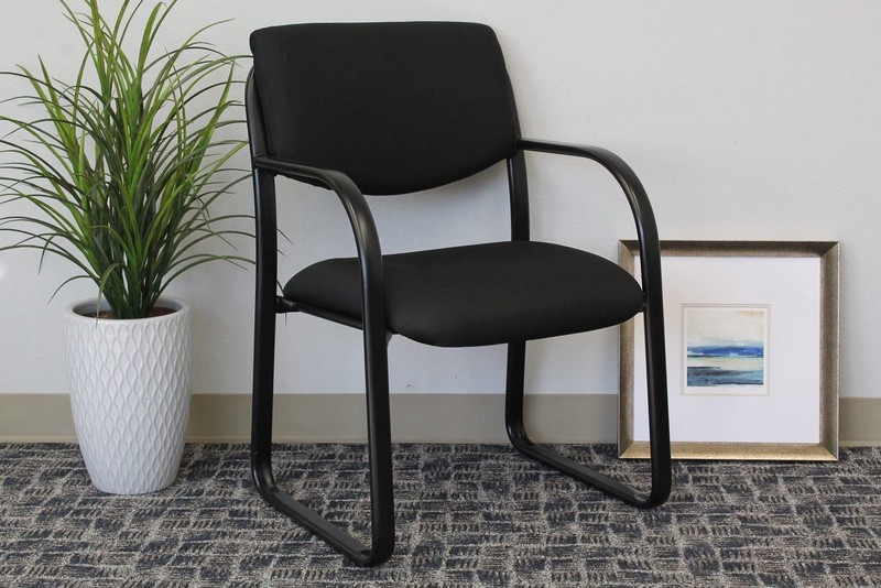 Boss Office Products Fabric Guest Chair in Black 22.5D x 21W x 33H in gallery