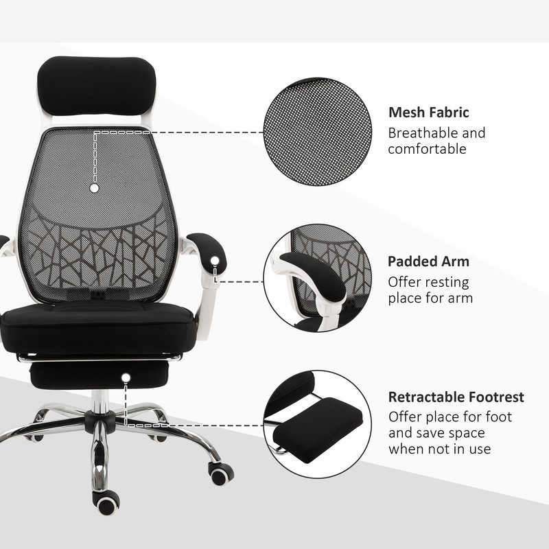 Ergonomically Designed Office Working Desk Chair w/ Back Angle Adjustment gallery
