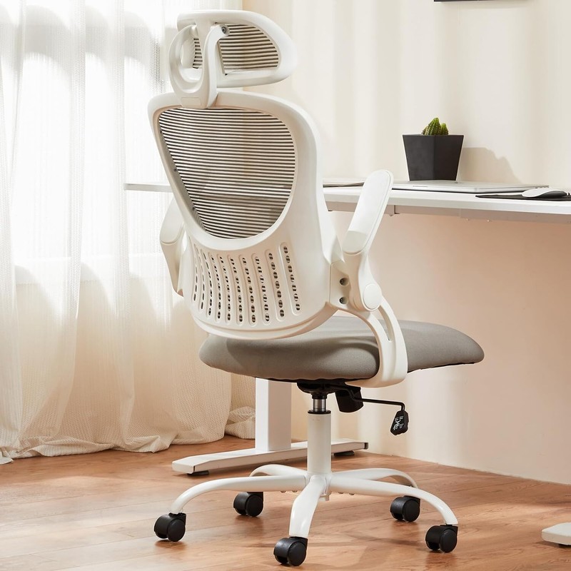 Adjustable Ergonomic Mesh Office Chair with Back and Armrests, Computer Chair