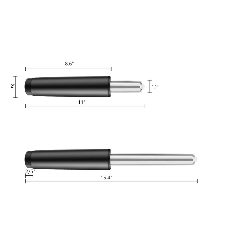 DOZYANT Gas Lift Cylinder Replacement,Hydraulic Pneumatic 5"STROKE, Black gallery