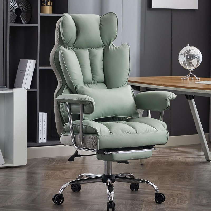 Big and Tall Office Chair 400lbs – Executive Office Chairs with Footrest, Hea…