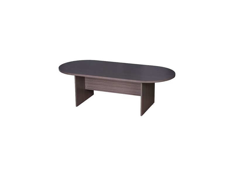 Boss 95W X 43D Race Track Conference Table, Driftwood