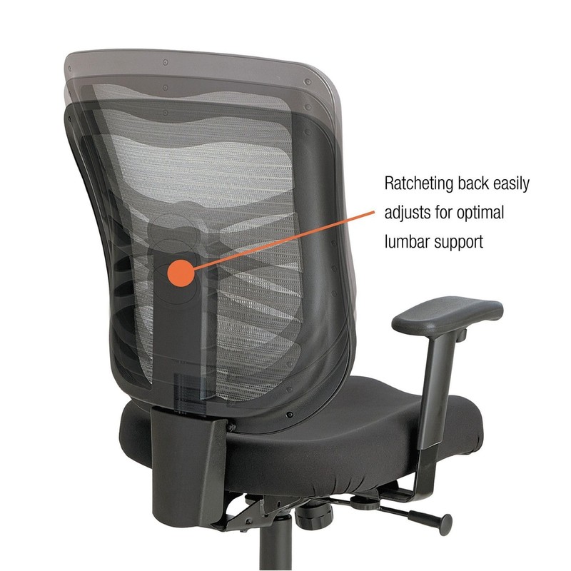 Alera Elusion Series Mesh Mid-Back Swivel/Tilt Chair 275 lbs. Black ALEEL42B18 gallery