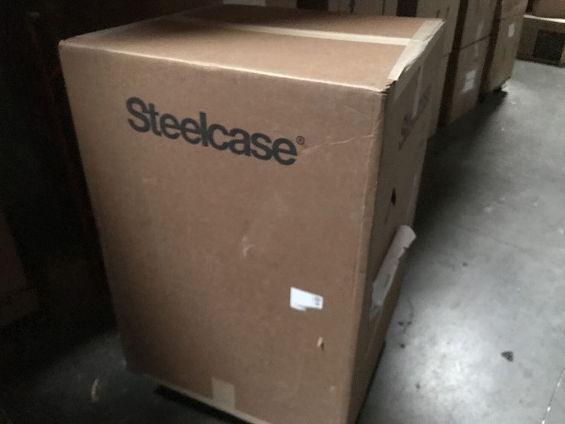 Steelcase Adjustable Leap Desk Chair Buzz2 Sunrise Fabric Seat - Platinum frame gallery